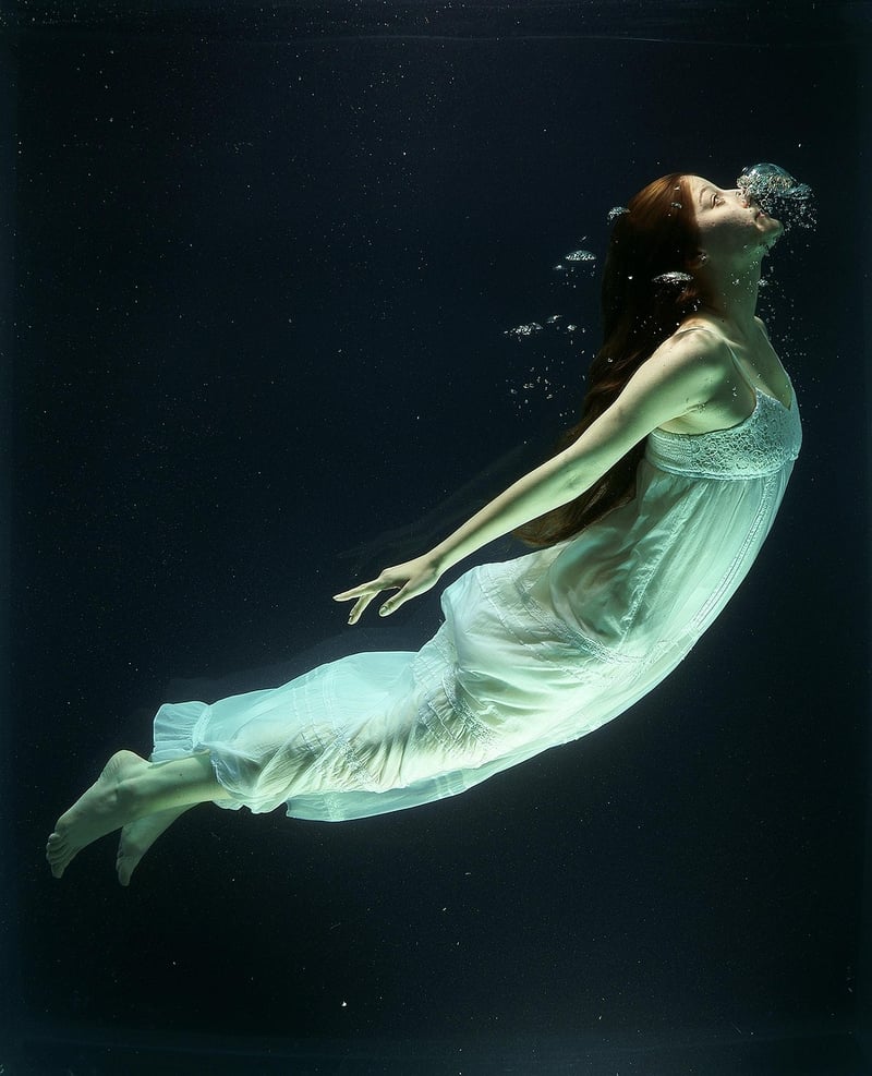 Woman practicing breathwork